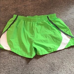 Neon green Nike running short